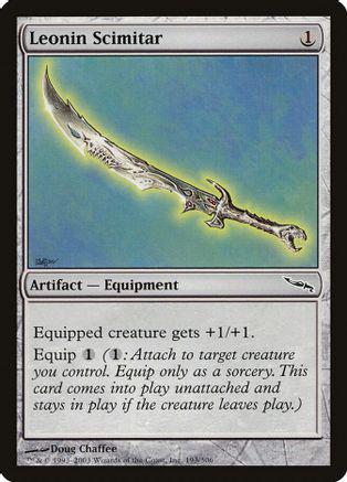 Leonin Scimitar Magic Mirrodin