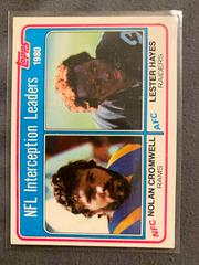 N.Cromwell, L.Hayes [Interception Ldrs.] Football Cards 1981 Topps Prices