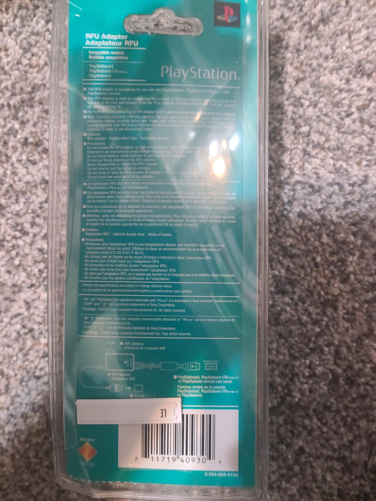 RFU Adaptor Prices Playstation 2 Compare Loose, CIB & New Prices