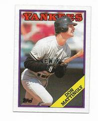 Don Mattingly #300 Baseball Cards 1988 Topps Tiffany Prices