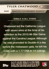Rear | Tyler Chatwood Baseball Cards 2011 Topps Pro Debut Single A All Stars