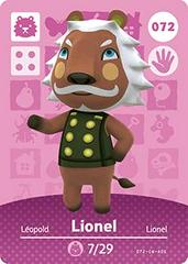 Lionel #072 [Animal Crossing Series 1] Amiibo Cards Prices