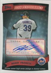 Bobby Parnell #PPA-BPA Baseball Cards 2010 Topps Peak Performance Autographs Prices