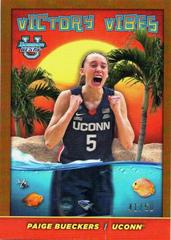 Paige Bueckers [Gold Refractor] #VV-12 Basketball Cards 2023 Bowman Best University Victory Vibe Prices