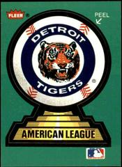 Front Of Card | Detroit Tigers Team Sticker Baseball Cards 1988 Fleer Team Stickers