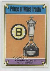 Prince of Wales [Trophy] Hockey Cards 1974 Topps Prices