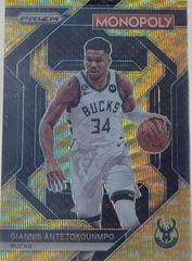 Giannis Antetokounmpo [Gold Wave Millionaire] #PS5 Basketball Cards 2023 Panini Prizm Monopoly All-Star Prices