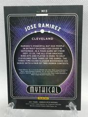 Back Of Card | Jose Ramirez Baseball Cards 2021 Panini Donruss Optic Mythical