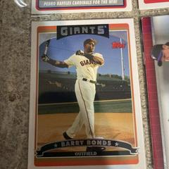 Barry Bonds Baseball Cards 2006 Topps Prices
