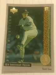 David Cone #5 of 60 Baseball Cards 1998 Upper Deck 10th Anniversary Preview Prices
