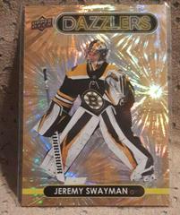 Jeremy Swayman [Orange] Hockey Cards 2021 Upper Deck Dazzlers Prices
