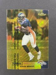 Terrell Davis [Gold Refractor w/ Coating] #100 Football Cards 1999 Topps Finest Prices