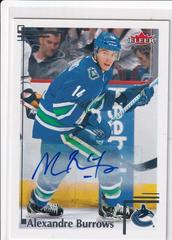 Alexandre Burrows [Autograph] #8 Hockey Cards 2012 Fleer Retro Prices