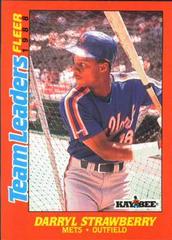 Darryl Strawberry #40 Baseball Cards 1988 Fleer Kaybee Team Leaders Prices
