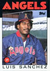 Luis Sanchez #124 Baseball Cards 1986 Topps Prices