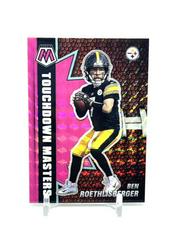 Ben Roethlisberger [Pink Fluorescent] Football Cards 2021 Panini Mosaic Touchdown Masters Prices