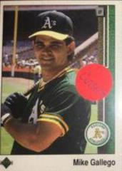 Mike Gallego [Reverse Photo on Back] Baseball Cards 1989 Upper Deck Prices