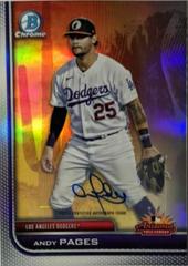 Andy Pages [Autograph] #AFLS-8 Baseball Cards 2023 Bowman Chrome 2022 AFL Fall Stars Prices