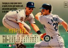 Rear | Tino Martinez Baseball Cards 1995 Emotion