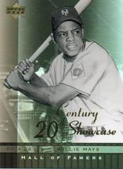 Willie Mays #S11 Baseball Cards 2001 Upper Deck Hall of Famers 20th Century Showcase Prices