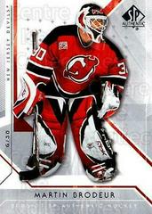 Martin Brodeur Hockey Cards 2006 SP Authentic Prices