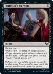 Professor's Warning [Foil] Magic Strixhaven School of Mages Prices