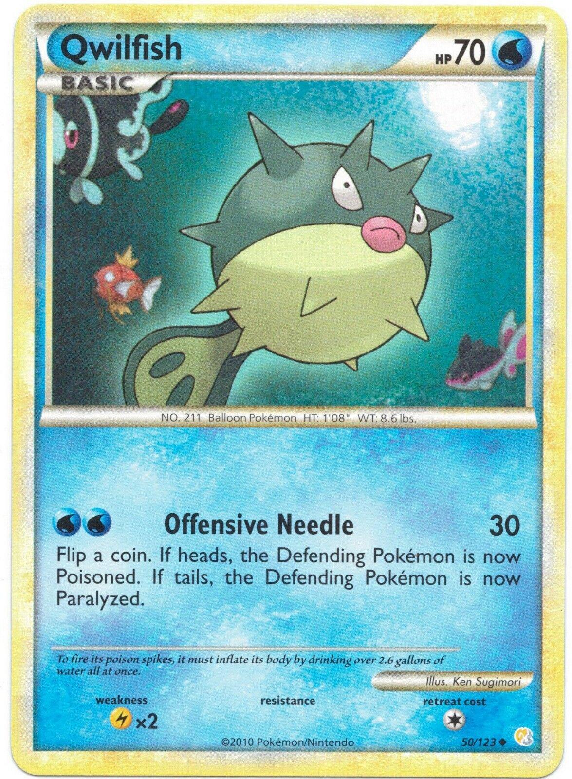 Qwilfish 50 Prices Pokemon HeartGold & SoulSilver Pokemon Cards