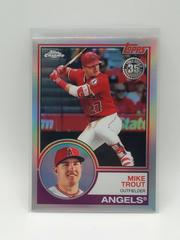 Mike Trout #83T-12 Baseball Cards 2018 Topps Chrome 1983 Prices
