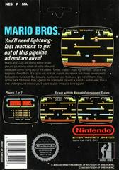 Mario Bros - Back | Mario Bros NES