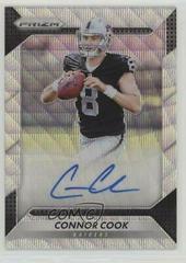 Connor Cook [Blue Wave] #RA-CCK Football Cards 2016 Panini Prizm Rookie Autograph Prices