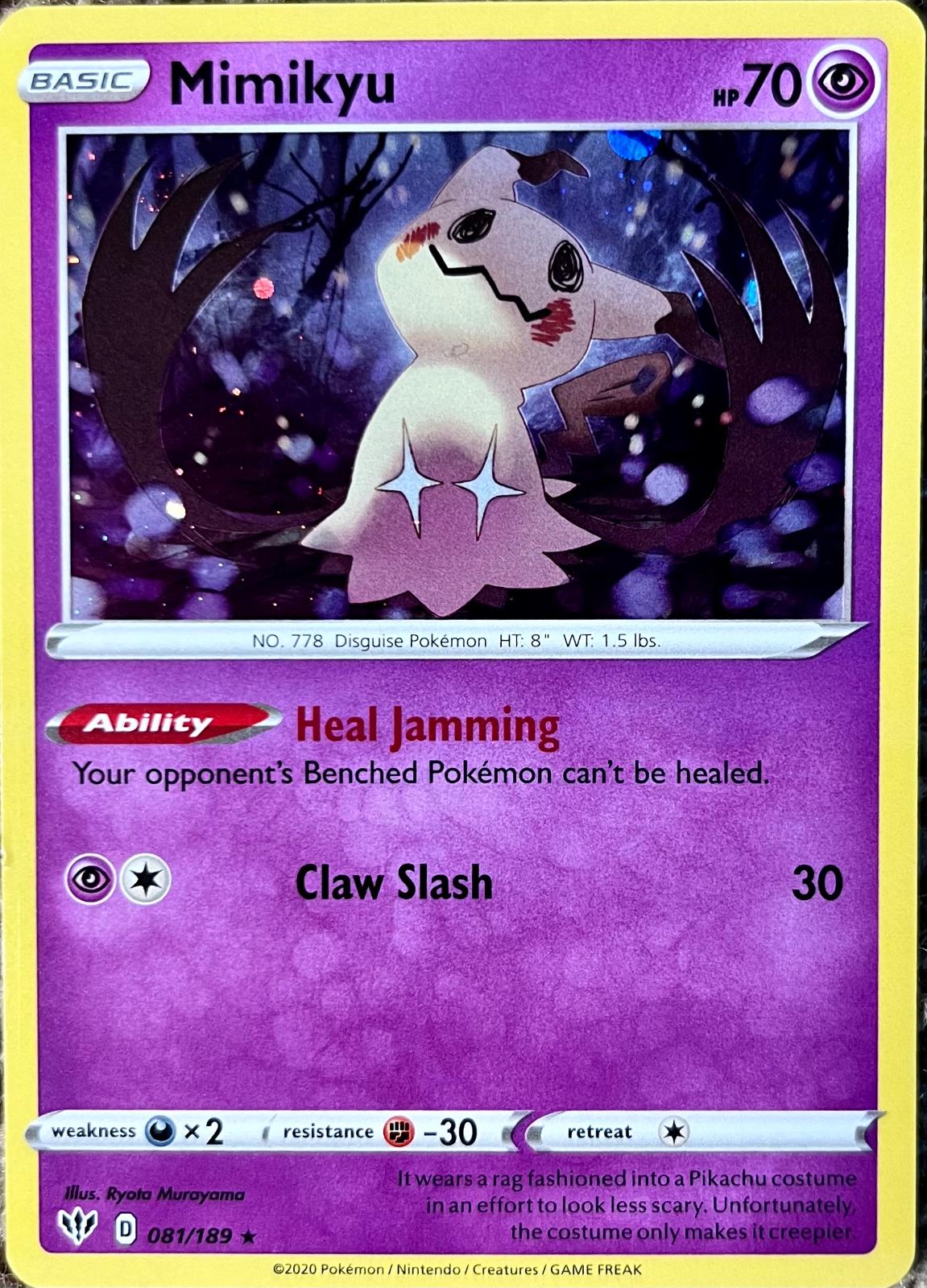 Mimikyu #81 Prices | Pokemon Darkness Ablaze | Pokemon Cards