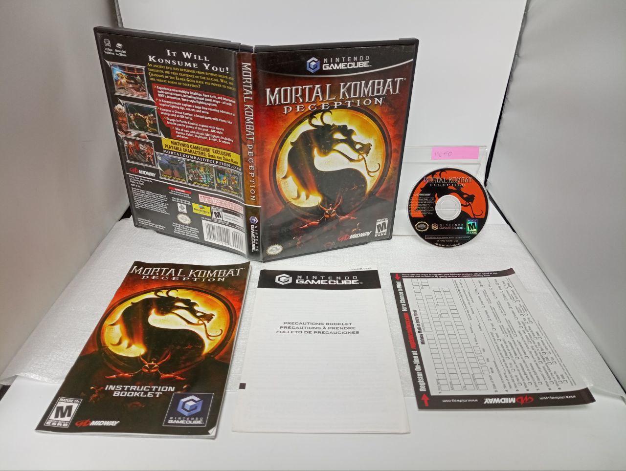 Mortal Kombat Deception Nintendo GameCube COMPLETE/TESTED good