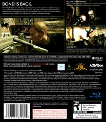 Back Cover | 007 Quantum of Solace Playstation 3