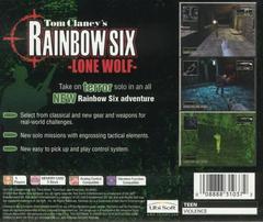 Back Cover | Rainbow Six Lone Wolf Playstation