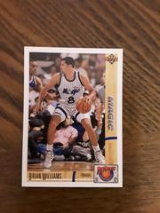 Brian Williams Basketball Cards 1991 Upper Deck Rookie Standouts Prices