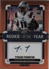 Tyquan Thornton [Rookie of the Year Autograph Orange] #ROY-TT Football Cards 2022 Panini Contenders Optic Rookie of the Year Prices