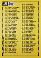 Rear | Checklist Baseball Cards 1990 Topps Traded Tiffany