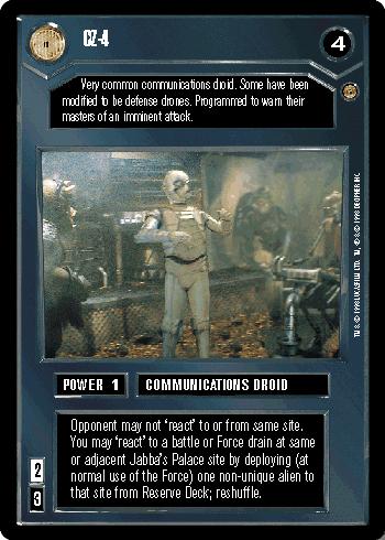 CZ-4 [Limited] Star Wars CCG Jabba's Palace