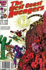 The West Coast Avengers [Newsstand] #17 (1987) Comic Books West Coast Avengers Prices