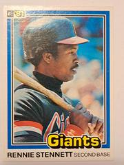 Rennie Stennett [Breaking Broke His Leg] #72 Baseball Cards 1981 Donruss Prices