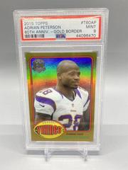 Adrian Peterson [Gold Border] #T60-AP Football Cards 2015 Topps 60th Anniversary Prices