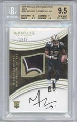 Michael Thomas [Patch Autograph] #129 Football Cards 2016 Panini Immaculate Prices