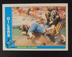 Oilers [Punishing the Enemy] Football Cards 1985 Fleer Team Action Prices