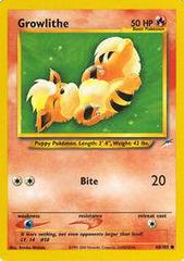 Growlithe #68 Pokemon Neo Destiny Prices