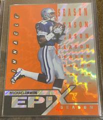 Michael Irvin [Moment Orange] Football Cards 1997 Pinnacle Epix Prices