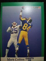 Mark Collins Football Cards 1991 Fleer Prices