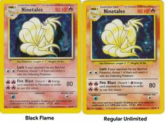 Black Flame Vs Regular Unlmited | Ninetales [Black Flame] Pokemon Base Set
