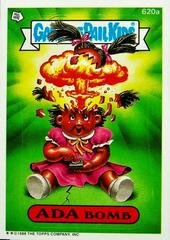 ADA Bomb [Die-Cut] #620a 1988 Garbage Pail Kids Prices