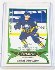 Mattias Samuelsson [Emerald Ice] Hockey Cards 2021 Parkhurst Prices