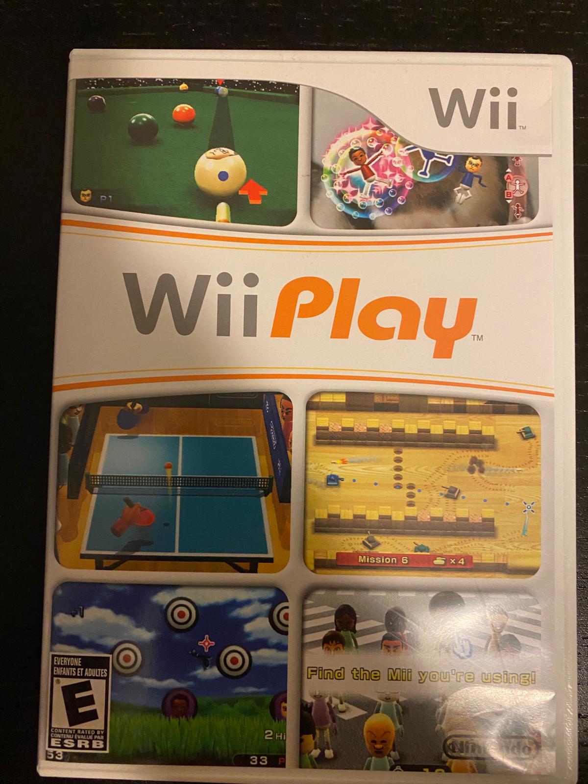 Wii Play Item, Box, and Manual Wii